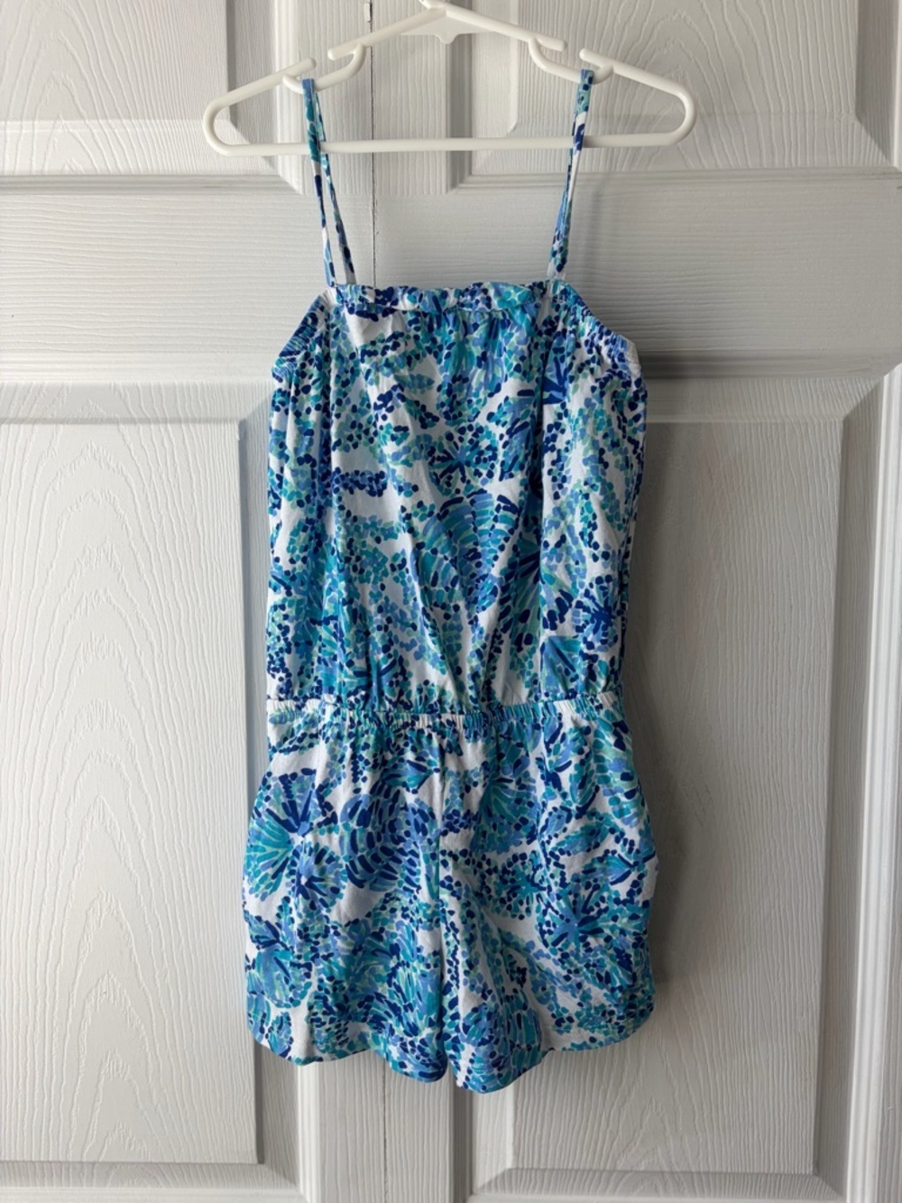 Lilly Pulitzer Girls Jaycee Romper, Size Medium